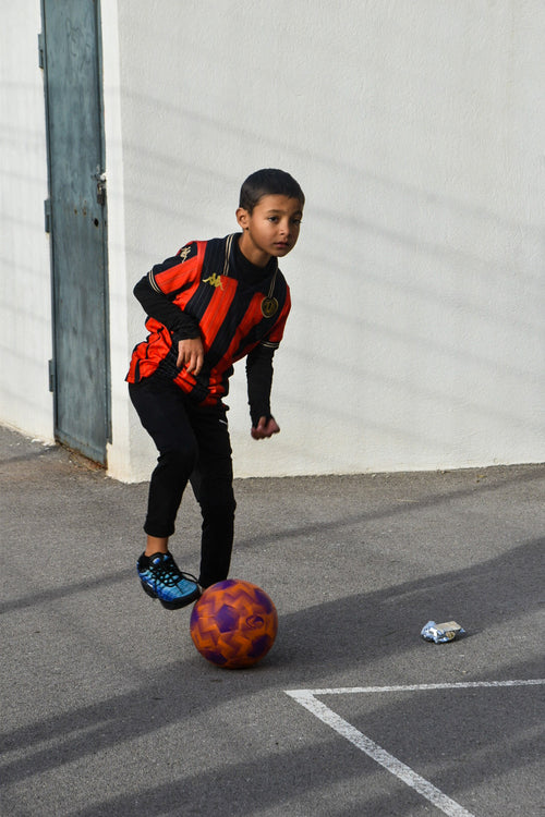 Maillot Enfant Centenaire Rouge et Noir Domicile